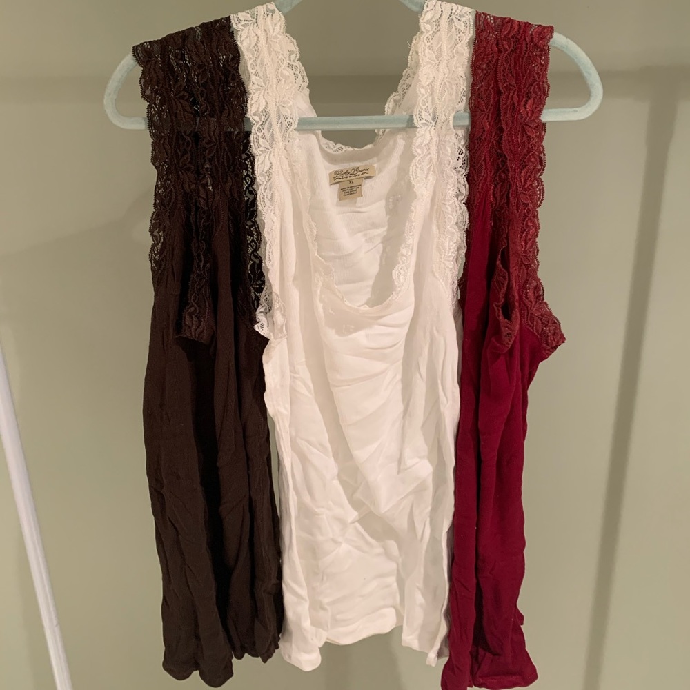 Lace trimmed cami